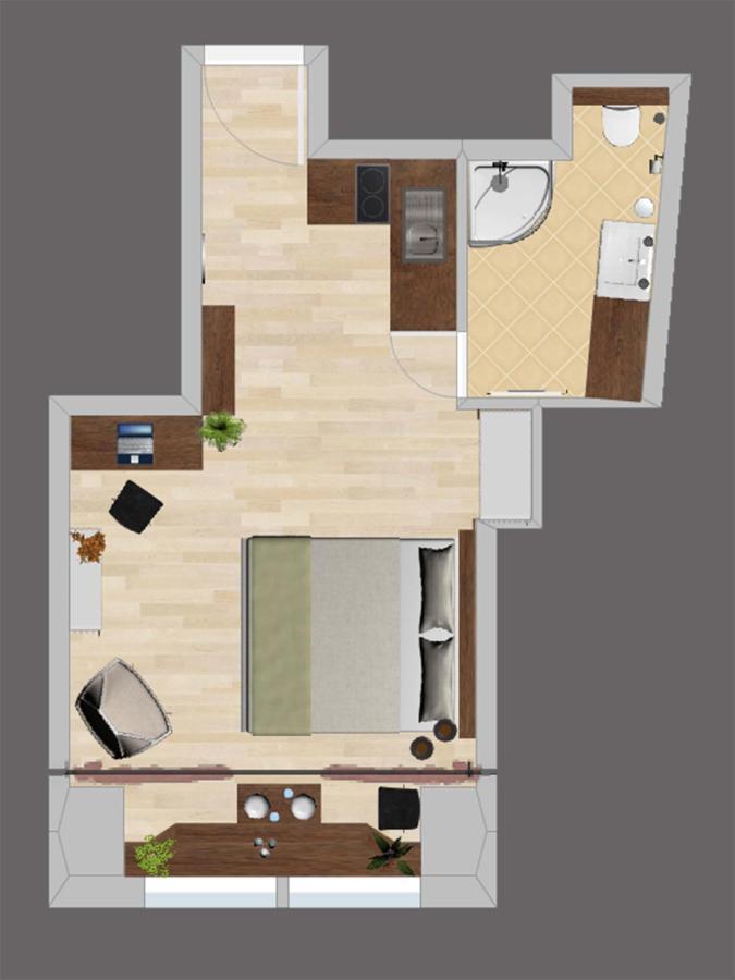⭑ Comfy Vip Studio In The Center With Netflix เบอร์โน ภายนอก รูปภาพ